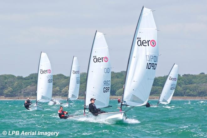 Exciting conditions and great racing over three fleets - 2015 RS Aeros UK Series &copy;  LPB Aerial Imagery